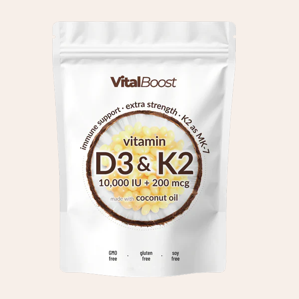 Daily Dose Vitamin D3 & K2 Soft Gels™️